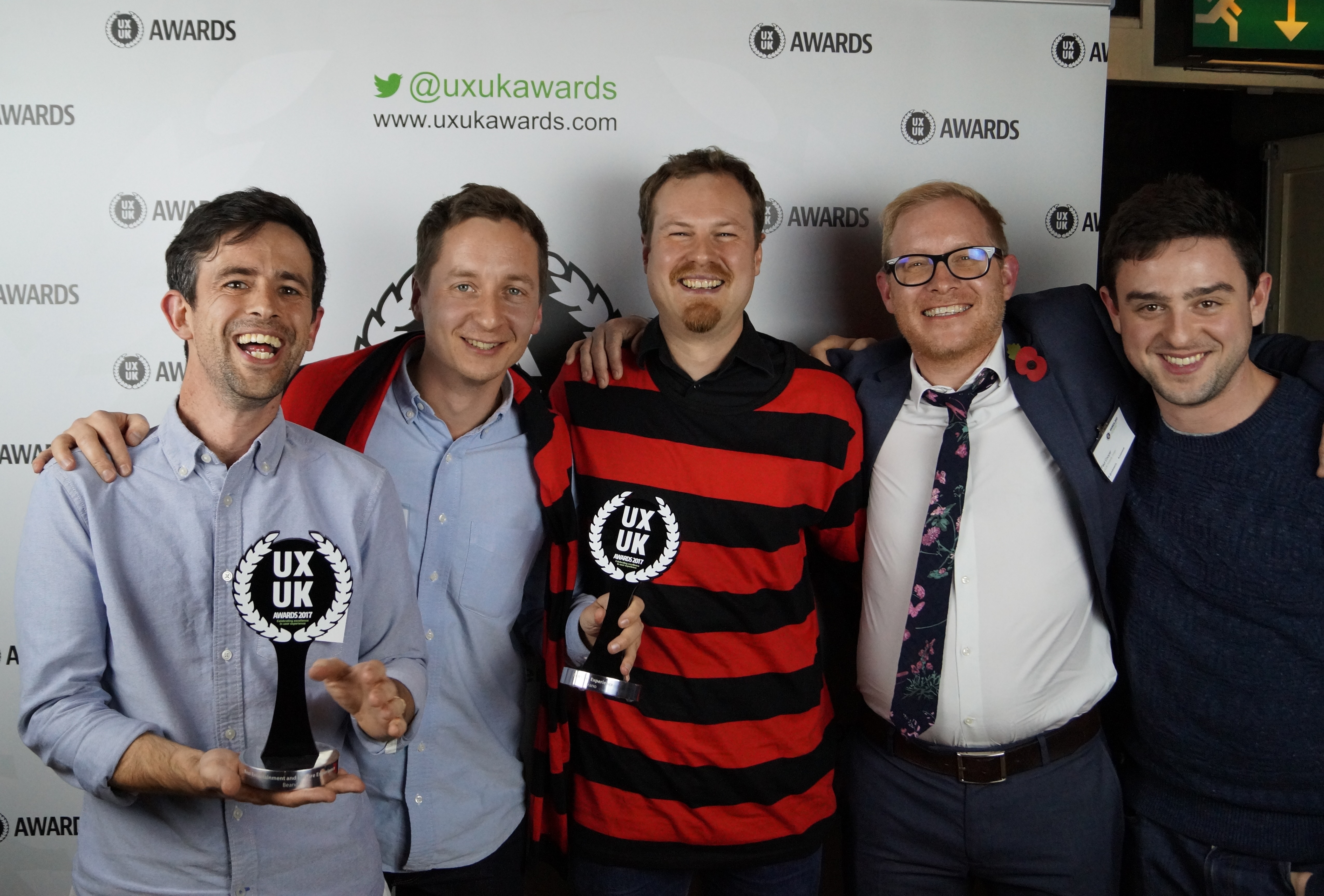 Collecting the UXUK Grand Prix for Best User Experience
